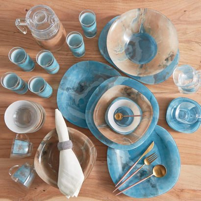 Luminarc 46-Piece Glass Gismon Dinner Set - Serves...
