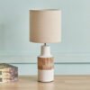 Novalie Ceramic Table Lamp with Linen Shade - 41 c...