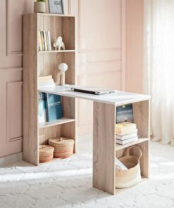 Oxford Tall Melamine Top Bookcase Study Desk