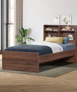 Vanilla Bed with Storage Headboard - 90x190 cm