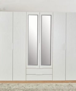 Milan 6-Door Wardrobe with 2 Drawers