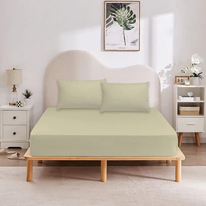 Ultima 3-Piece Twin Super Soft Fitted Sheet Set - ...