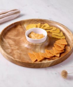 Albero Round Platter with Ceramic Bowl - 30x5.5 cm