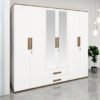 Whitefield 6-Door Wardrobe with Mirror