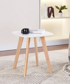Toto End Table with Solid Wood Legs