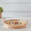 Minimalist 2-Piece Glass Serving Tray Set