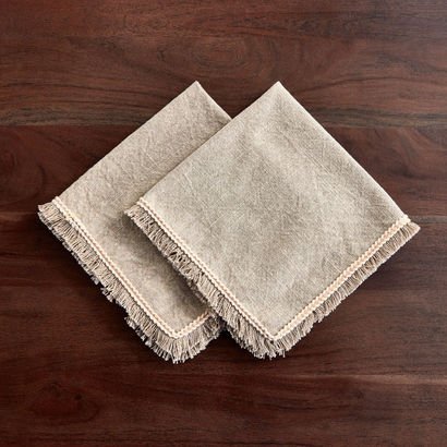 Naturio 2-Piece Slub Napkin Set - 40x40 cm