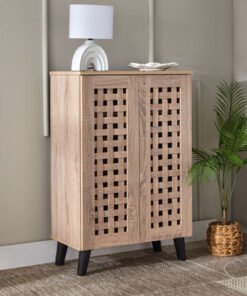 Belford 12-Pair Shoe Cabinet with 2 Doors