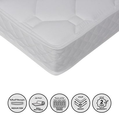 SleepEase iOasis 3 Zone Pocket Spring Queen Mattre...