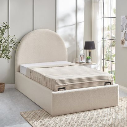 iCloud Upholstered Twin Bed with Hydraulic Storage...