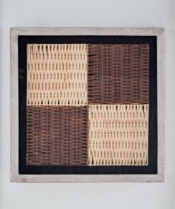 Elan Natural Woven Art Shadow Box with Mango Wood ...