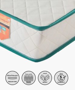 SleepEase iCooper Kids Foam Pocket Spring Twin Mat...