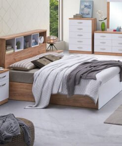 Juno King Bed with Headboard Storage - 180x200 cm