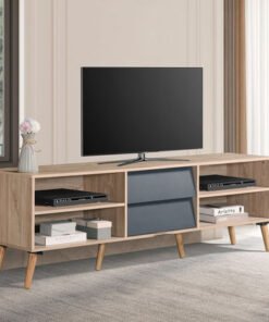 Venice 1.8 Metre High TV Unit for TVs up to 75 inc...