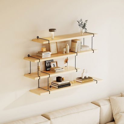 Urban 4-Tier Metal Shelf - 80x17x47 cm