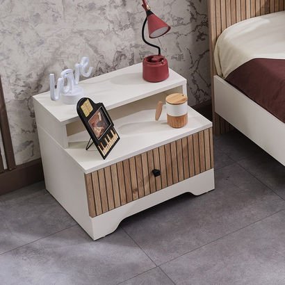 Polo 1-Drawer Nightstand with Shelf