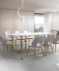 Pearl 8-Seater Sintered Stone Top Dining Set