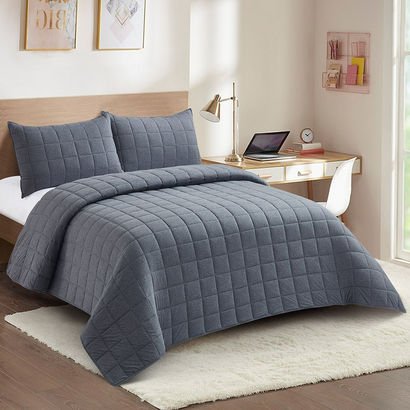 Knitnook Cotton Jersey 3-Piece King Summer Quilt C...