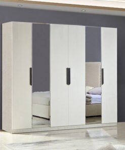 Grandeura 6-Door Wardrobe with Mirror