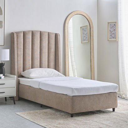 Maine Lewis Upholstered Single Bed - 90x200 cm