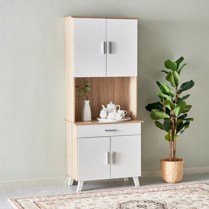 Alford 4-Door Kitchen Cabinet with Drawer