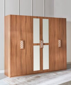 Hersheys Neo 6-Door Wardrobe with Mirror
