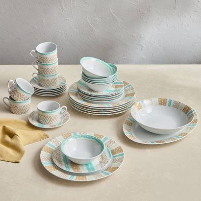 Pendleton 32-Piece Dinner Set - Serves 6