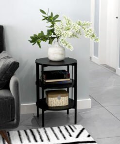 Havok End Table with Two-Tier Shelf
