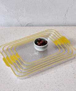 Orion Rectangular Tray with Extended Handle - Set ...