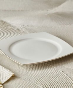 Peace New Bone China Line Square Dinner Plate - 26...