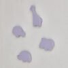 Animal Shaped 4-Piece Wooden Wall Hook Set
