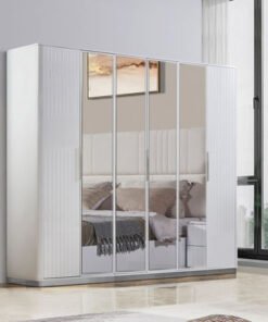 Regency 6-Door Wardrobe with Mirror