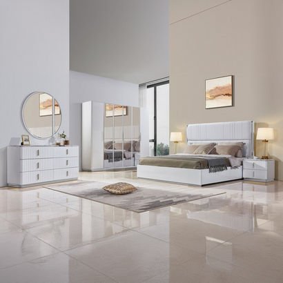 Regency 6-Piece King Bedroom Set - 180x200 cm