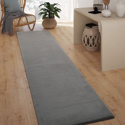 Faux Rabbit Fur Rug - 80x300 cm
