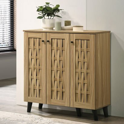 Verona 16-Pair Shoe Cabinet with 3 Doors