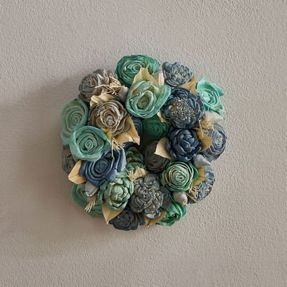 Seyna Mix Sola Wreath - 18x18x5 cm