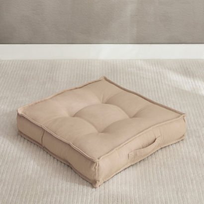 Atlanta Ezra Ribbed Floor Cushion - 48x48x10 cm