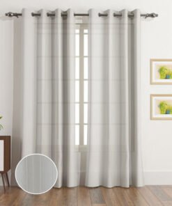Nordic 2-Piece Sheer Extra Long Curtain Set - 140x...