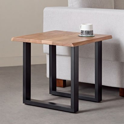 Vendra Costa Live Edge Solid Wood Top End Table