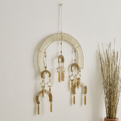 Enzo Metal with Thread Wrapped Wall Decor - 33x43 ...