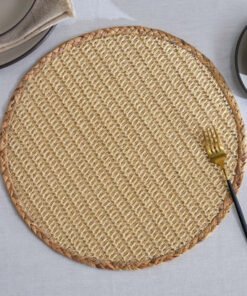 Canecraft Hyacinth and Paper Placemat - 38 cm
