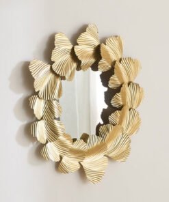 Delp Premium Heavy Duty Metal Leaves Wall Mirror -...