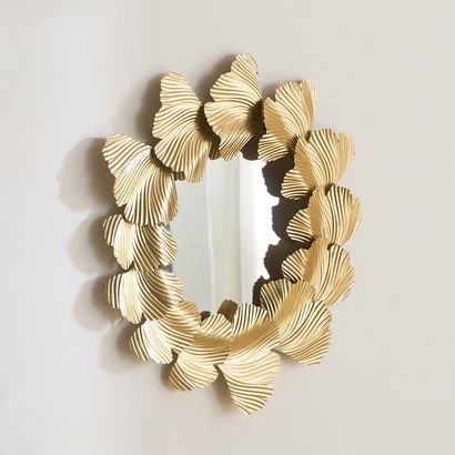Delp Premium Heavy Duty Metal Leaves Wall Mirror -...