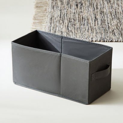 Olive Cube Fabric Box - 15.5x33x16.5 cm