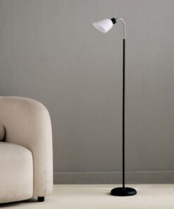 Keith E27 Metal Floor Lamp with Shade - 22x145 cm