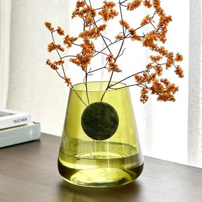 Auden Glass Mini Vase with Blob - 13x12x13 cm