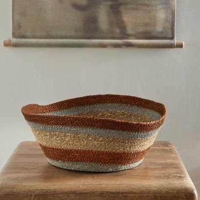 Noir Sea Grass Floor Planter - 40x40x14 cm