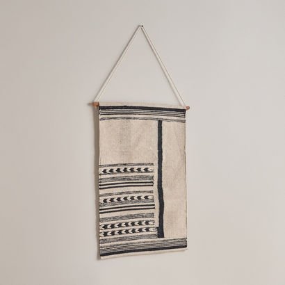 Noir Cotton Woven Wall Hanging - 50x80 cm