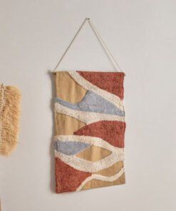 Noir Cotton Woven Tufted Wall Hanging - 50x80 cm