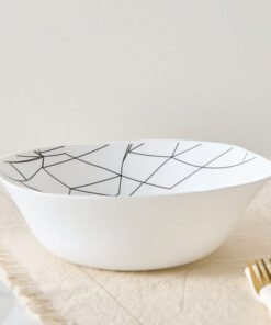 Crackle Opalware Serving Bowl - 24 cm